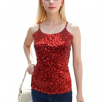Women's Shine Bright Sequin Sparkle Cami