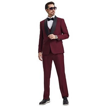 Men's Stacy Adams Hybrid-Fit 3 pc Tuxedo Set