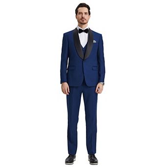 Men's Stacy Adams Hybrid-Fit 3 pc Tuxedo Set