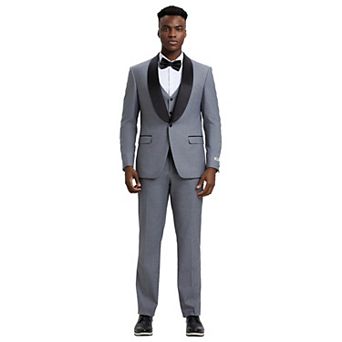 Men's Stacy Adams Hybrid-Fit 3 pc Tuxedo Set