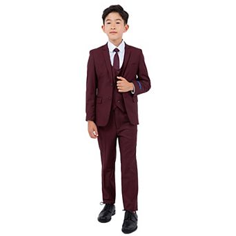Perry Ellis Boy's 5 pc Solid Suit