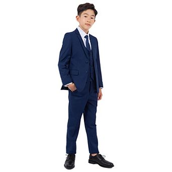 Perry Ellis Boy's 5 pc Solid Suit