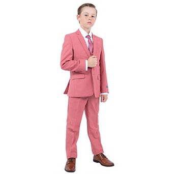 Perry Ellis Boy's 5 pc Solid Suit