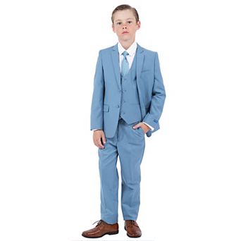 Perry Ellis Boy's 5 pc Solid Suit