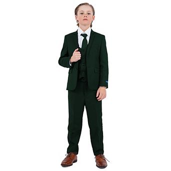 Perry Ellis Boy's 5 pc Solid Suit