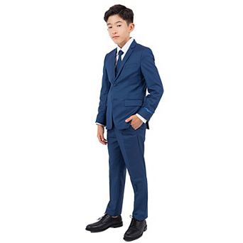 Perry Ellis Boy's 5 pc Solid Suit