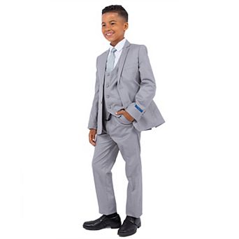 Perry Ellis Boy's 5 pc Solid Suit