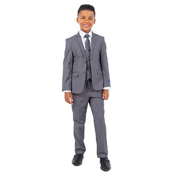 Perry Ellis Boy's 5 pc Solid Suit