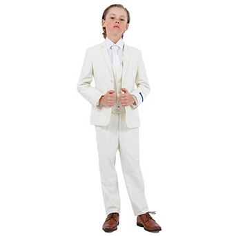 Perry Ellis Boy's 5 pc Solid Suit