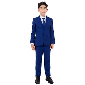 Perry Ellis Boy's 5 pc Solid Suit