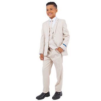 Perry Ellis Boy's 5 pc Solid Suit