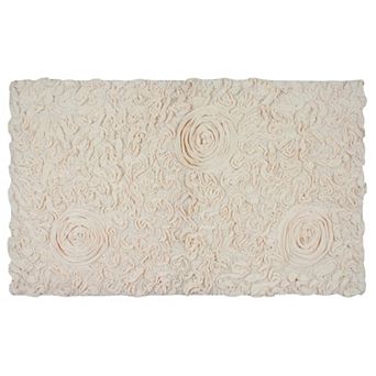 Home Weavers Bell Flower Collection 100% Cotton Tufted Extra Soft And Absorbent Bath Rugs