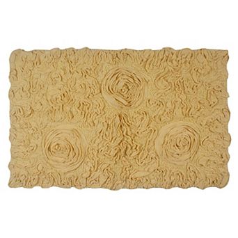 Home Weavers Bell Flower Collection 100% Cotton Tufted Extra Soft And Absorbent Bath Rugs