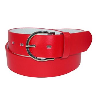 CTM Womens 1 3/8 Inch Wide Basic Bridle Belt