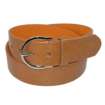 CTM Womens 1 3/8 Inch Wide Basic Bridle Belt