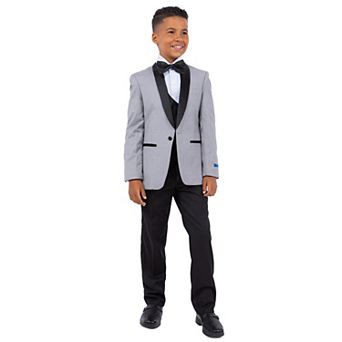 Perry Ellis Boy's 5 pc Solid Tuxedo