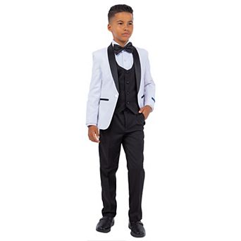 Perry Ellis Boy's 5 pc Solid Tuxedo