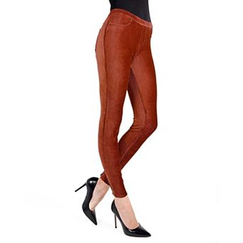 Thin-rib Slim-cut Stretch Corduroy Leggings