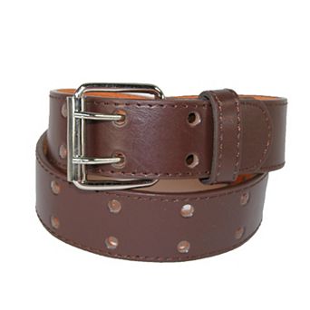 CTM Kids' 1 Inch Wide Leather Two Hole Jean Belt