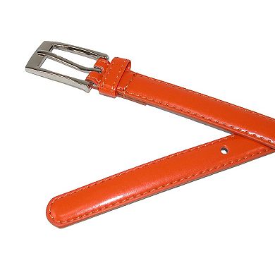 Ctm Women's Skinny Leather Dress Belt (pack Of 2)
