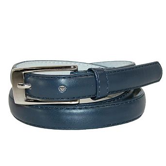 CTM Women's Skinny 3/4 Inch Leather Dress Belt (Pack of 2)