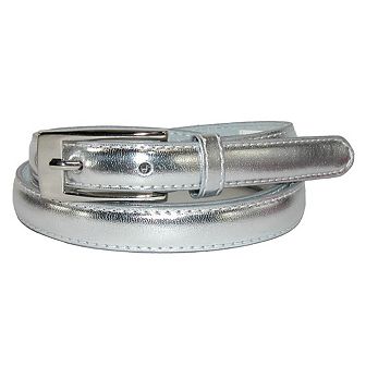 Ctm Women's Skinny Leather Dress Belt (pack Of 2)