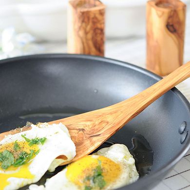 Pointed Blade Cooking Spatula, Handmade From Olive Wood.