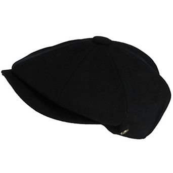 Epoch Hats Company Men's Melton Wool 8 Quarter Newsboy Cap