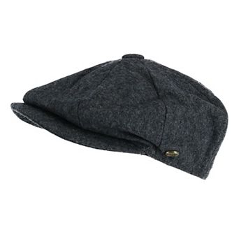 Epoch Hats Company Men's Melton Wool 8 Quarter Newsboy Cap