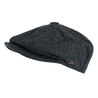 Epoch Hats Company Men s Melton Wool 8 Quarter Newsboy Cap