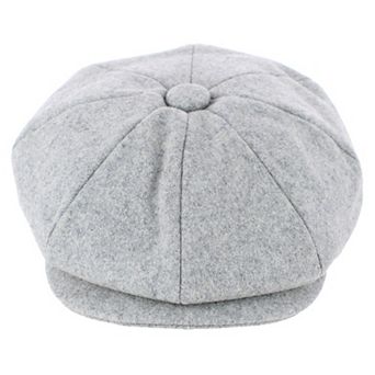 Epoch Hats Company Men's Melton Wool 8 Quarter Newsboy Cap