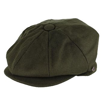Epoch Hats Company Men's Melton Wool 8 Quarter Newsboy Cap