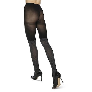 Diamond Stretch Layered-look Tights