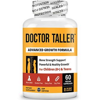 Doctor Taller, Vegan Height Growth Supplement For Ages 8+, 60 Capsules