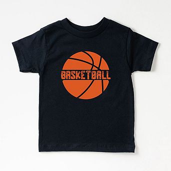 Basketball With Ball Toddler Short Sleeve Graphic Tee