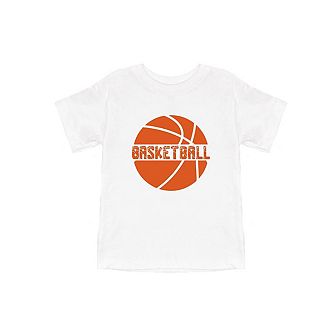Basketball With Ball Toddler Short Sleeve Graphic Tee