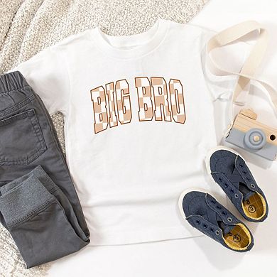 Big Bro Checkered Toddler Short Sleeve Graphic Tee