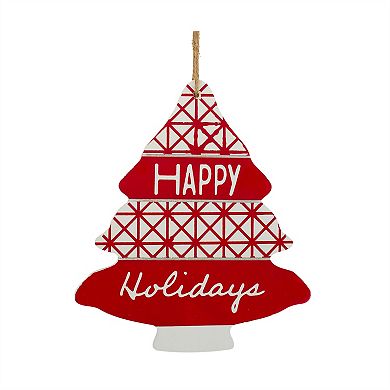 Tree Ornament (Set of 12) 11.5"H MDF