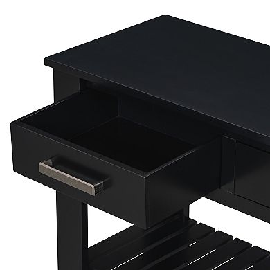 Merax Entryway Console Table With 4 Drawers And 2 Shelves