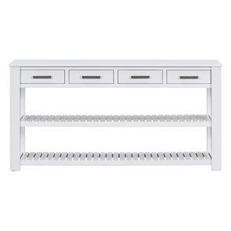 Merax Entryway Console Table With 4 Drawers And 2 Shelves