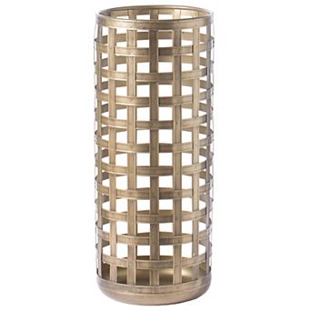 Round Metal Woven Umbrella Storage Stand