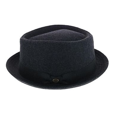 Epoch Hats Company Men's Diamond Shape Wool Fedora with Grosgrain Hatband
