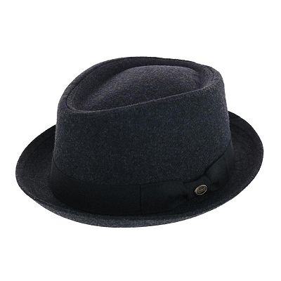 Epoch Hats Company Men s Diamond Shape Wool Fedora With Grosgrain Hatband