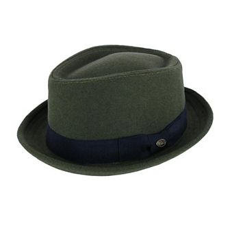 Epoch Hats Company Men's Diamond Shape Wool Fedora with Grosgrain Hatband