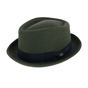 Epoch Hats Company Men's Diamond Shape Wool Fedora With Grosgrain Hatband