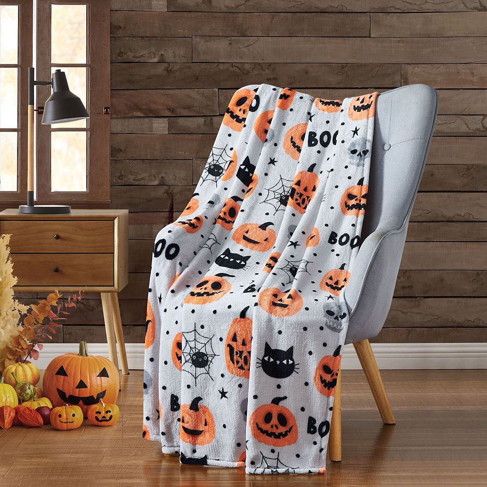 I love My sold Boo Halloween velvet throw