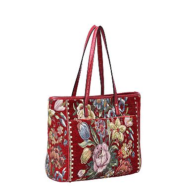 Mellow World Flower Shop Handbeaded Tote