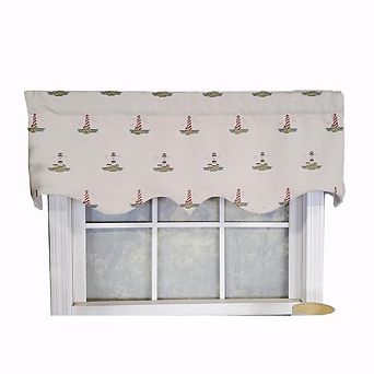 Luxurious Modern Design Classic Seascape Tailored Style Window Valance