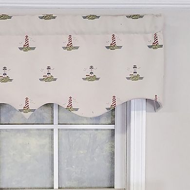 Luxurious Modern Design Classic Seascape Tailored Style Window Valance