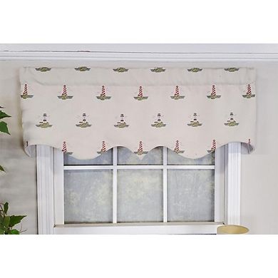 Luxurious Modern Design Classic Seascape Tailored Style Window Valance